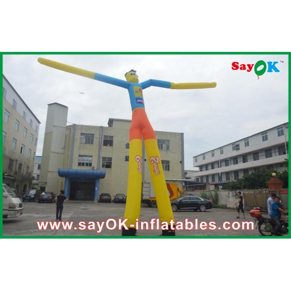 Air Dancing Man 7m High Heavy Duty Inflatable Air Dancer Man With Custom Logo For Promotion