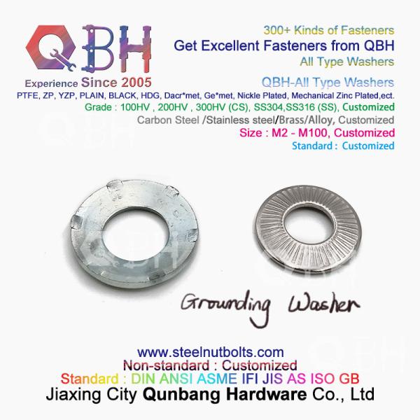 QBH DIN125 DIN127 F436 F436M F959 F959M DIN434 DIN436 NFE25-511 All-Type Flat Spring Tapered Toothed Round Square Washer