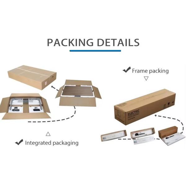 Customized Size Uplift Standing Desk Assembly Required 355 Lbs Weight Capacity Customizable