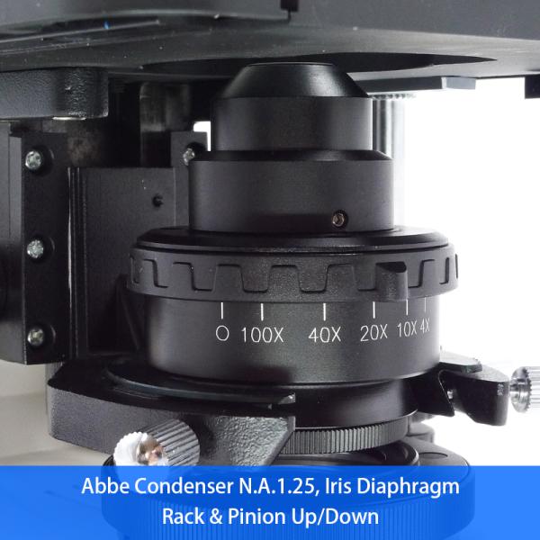 Mechanical Trinocualr Laboratory Metal Microscope Double Layer LED OPTO-EDU A12.2602 400X