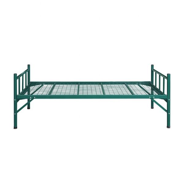 Quality spray paint Army Folding Single Metal Bed Frame for sale