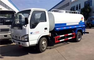 China Water Bowser Tank Truck 5000 Liters Water Tanker Sprinkler Truck 5CBM Pure Eatable Clean Water Transport Tank Truck wholesale