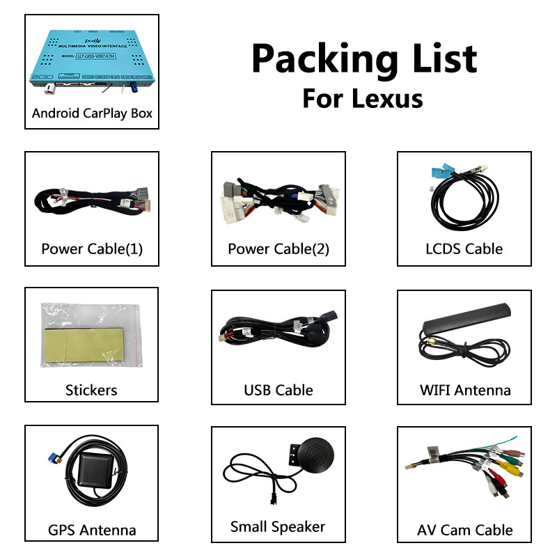 PX6 4GB Android Carplay Interface for Lexus RX350 / RX450H Mouse Control HDMI Android Auto