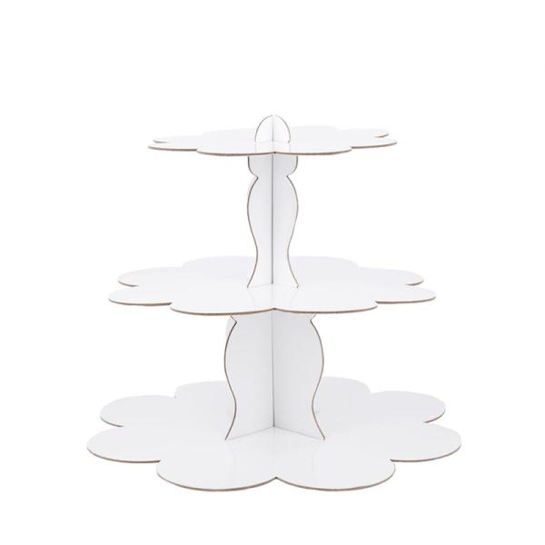 Dessert Three Layers Disposable Party Paper Cupcake Stand