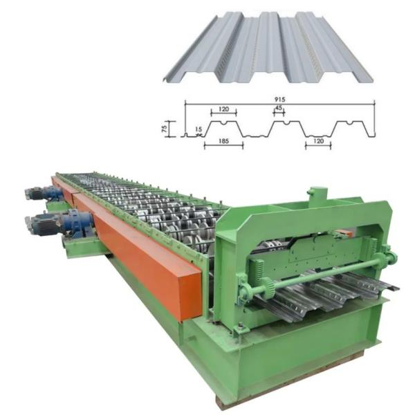 Quality 36'' High Speed Type B Roof / Floor Deck Roll Forming Machine With Hydraulic Cutting Mode And Roller Material for sale