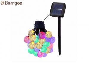 30 Crystal Ball Solar Powered Multi Color Christmas Lights , Hanging Solar Christmas Lights 