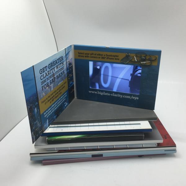 TFT PU LEATHER A5 LCD VIDEO CARD / LCD VIDEO BROCHURE For PROMOTION