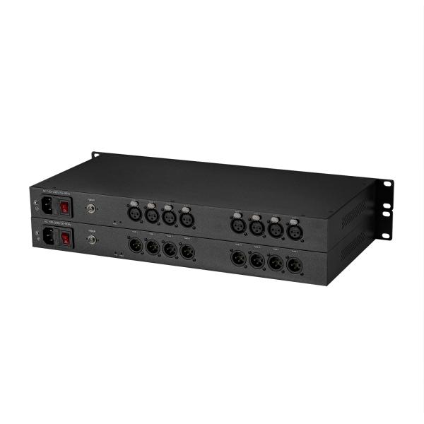 8 Channel Forward Broadcast Audio Fiber Extender with Analog XLR Transmission