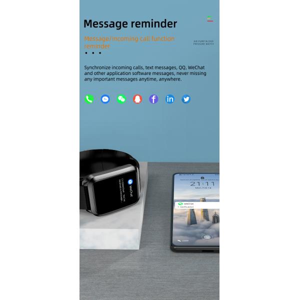 Body Temperature Blood Oxygen Smartwatch Medical Device IP67 with big screen