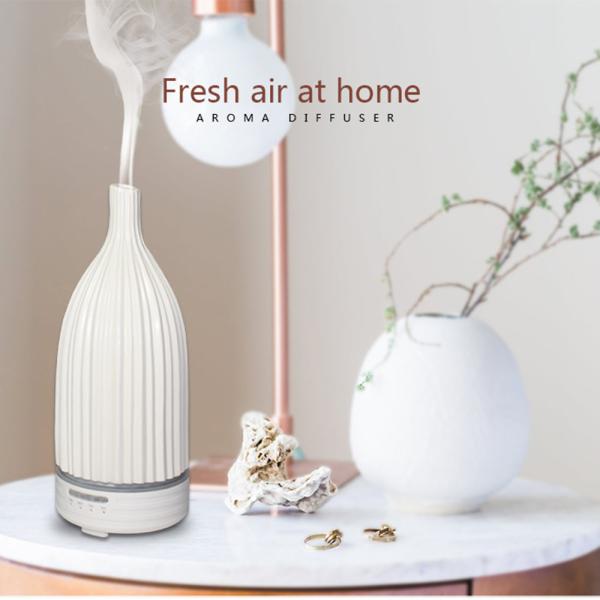 Hot Selling 120ml Elegant Home Quiet Oil Diffuser Ceramic Aroma Scented Fragrance Diffuser Ultrasonic Ceramic Aroma Diffuser