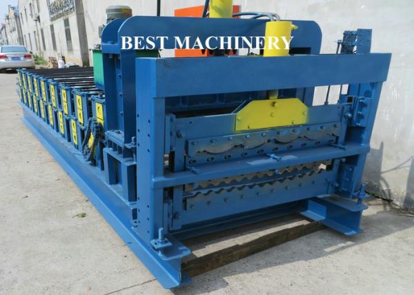 Quality Corrugating Iron Roofing Sheet Making Machine Metal Roofing Equipment 8m/min - 12m/min for sale