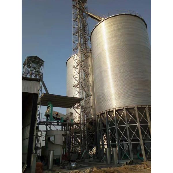 Pig Farm Auxiliary Equipment Steel Corn Silo For Feed Pellet Making Line