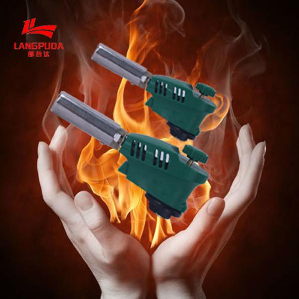 Quality Adjustable 17cm Welding Torch Gun , Portable Cassette Gas Torch Burner for sale