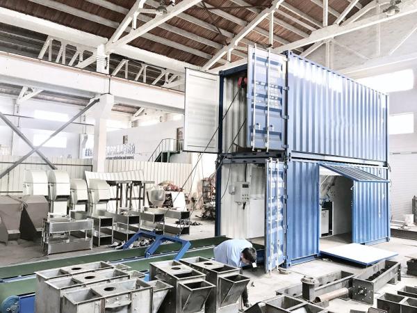 Quality Container Mobile Bagging System Station Automatic Bag Weighing And Filling Machine for sale