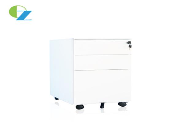 Quality Office Mobile Pedestal Cabinet With Casters , 3 Drawer Mobile File Cabinet for sale