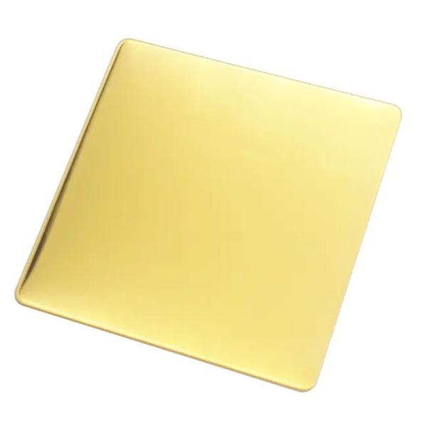 3.0mm Gold Color Stainless Steel Sheet Inox Mirror Finished Gold Stainless Steel Plate 304