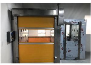 China Clean Room Entrance Air Shower Tunnel With High Speed PVC Roller Doors wholesale