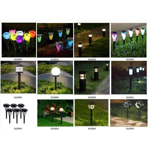 6H 2.4V Garden Outdoor Solar Lights Warm White Plastic