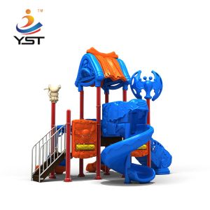 China PVC Coated Outdoor Kids Slide Playground Equipment Anti Crack wholesale