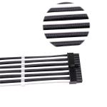ATX PC Power Cable Manufacturers 24PIN Male to 24PIN Female Computer Sleeved