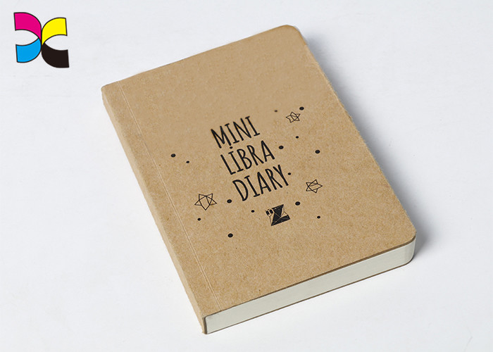 Perfect Binding Exercise Custom Logo Notebooks , 250g Kraft Paper Personalised