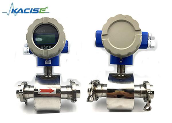 Quality Wine / Alcohol Electromagnetic Flow Meter With Triclamp Sanitary Connections for sale