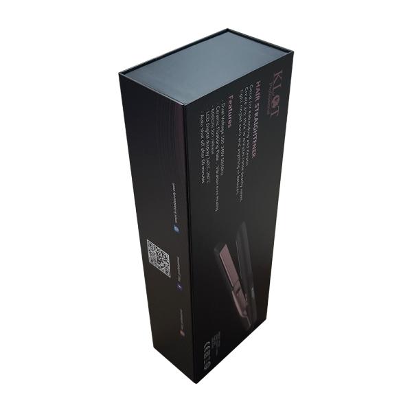 Luxury Magnetic Gift Boxes Recyclable Custom Gold Foil Packaging Box For Hair Styling Tools