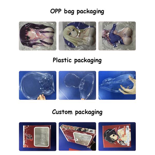 Custom 3D Big Breasts Mouse Pad with Ergonomic Wrist Guard and Silicone Fabric Material