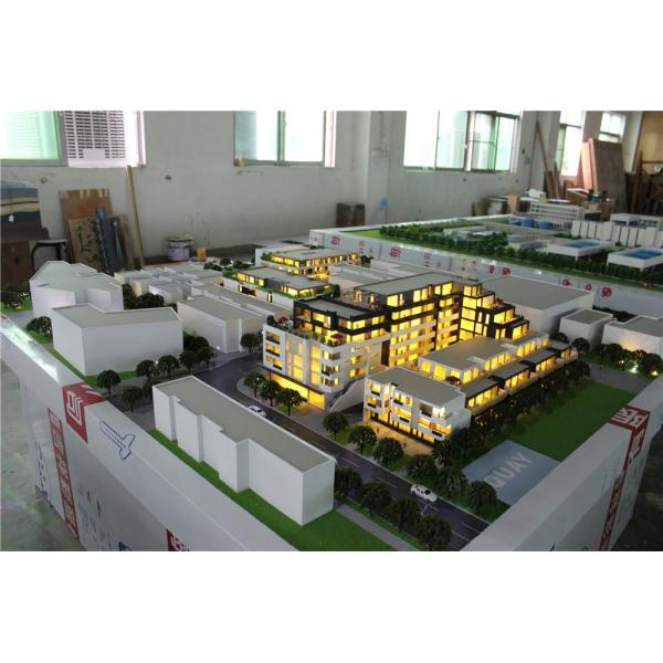 Advertising Use Residential Building Model With LED Lighting System