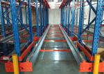 Adjustable Automatic Radio Shuttle Racking System , Mobile Pallet Racking