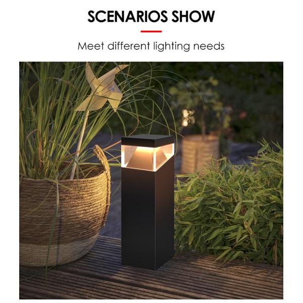 Garden Light Decorative Waterproof Outdoor Bridgelux LED 3000K/4000K/6000K Stainless Steel Housing Material