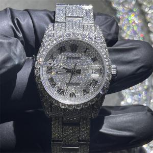 China 31mm Quartz Diamond Watch 31 Carats Rolex Diamond Watch For Women wholesale