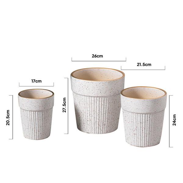Cheap Custom Garden Decor Maceta Indoor Outdoor Succulent Pot White Planter Ceramic Flower Pots & Planter