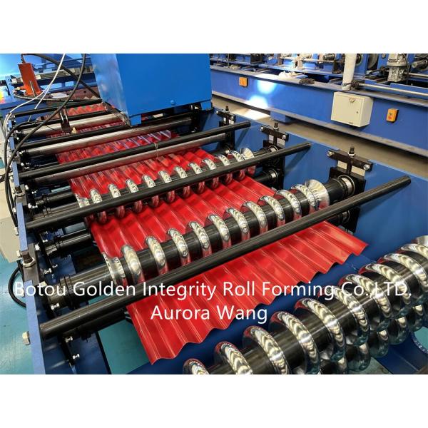 Buildings Metal Roof Corrugated Sheet Roll Forming Machine ISO9001 CE