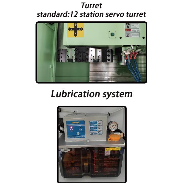Robust Powerful Turning And Grinding Machine With Servo Hydraulic Turret