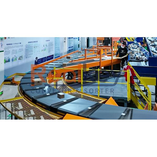 Low Noise Advanced Cross Belt Sorter System Efficient Sorting