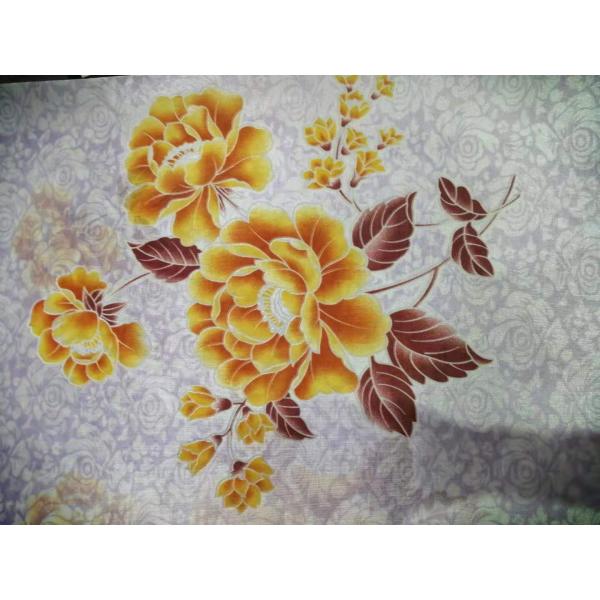 Recycled 100 % Polyester 75gsm Tricot Knit Fabric with pattern printed