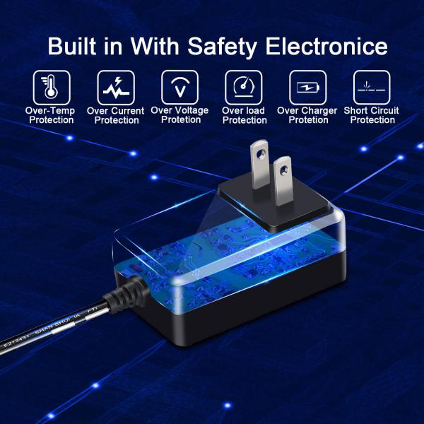 12v 2500ma Class 2 Power Supply 60Hz Wall Mount Power Adapter Output AC DC 7.5v 21v 500ma 4000ma