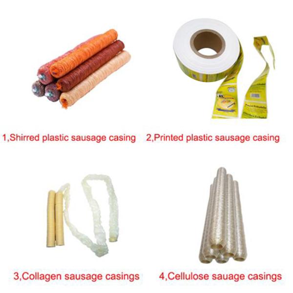 Low-cost plastic casing lunch meat Oem logo flexography printing sausage color casing