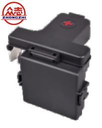 Quality Plastic  Four Ways Car Battery Fuse Block With Cable Terminal Black Color for sale