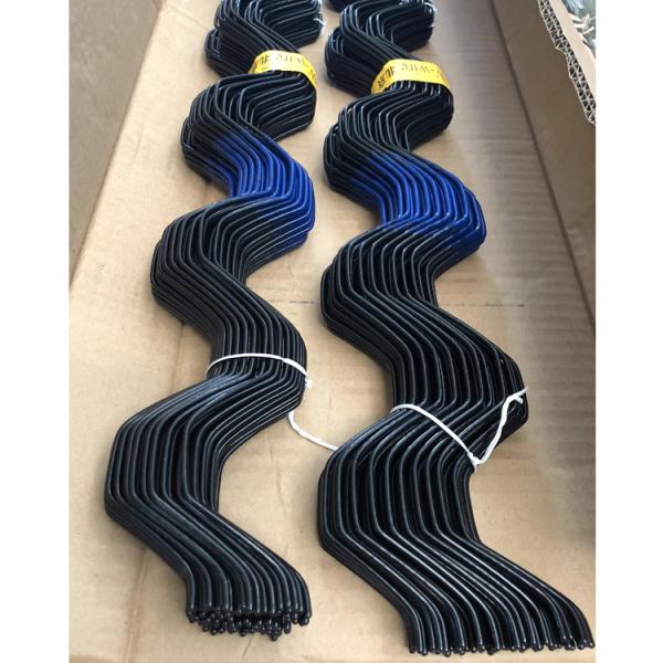 Agricultural Greenhouse Zig Zag Wire Coated For Plastic Film Locking