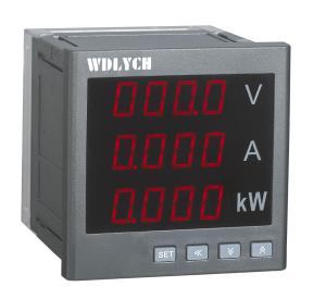 Single Phase Current Digital Panel Meter , Multifunction Panel Meter 80*80mm