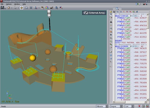 3D Video Measurement Software / Measuring Software Revo 5 Axis Supported