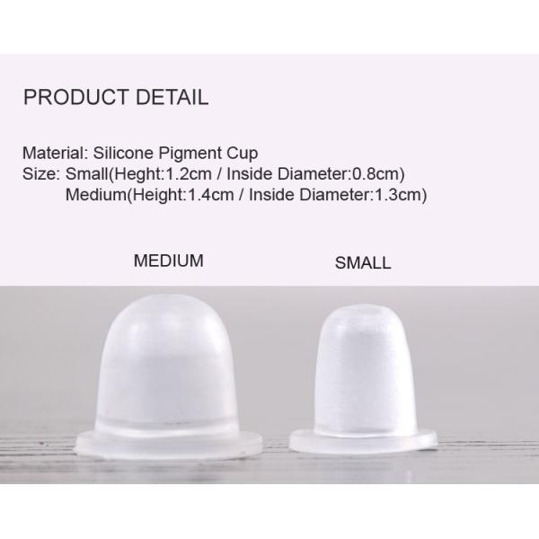 Transparent Silicone Pigment Microblading Eyelash Grafting Ink Ring Cup