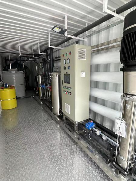Quality 25m3 Per Hour Containerized RO System With Grundfos / CNP Pump for sale