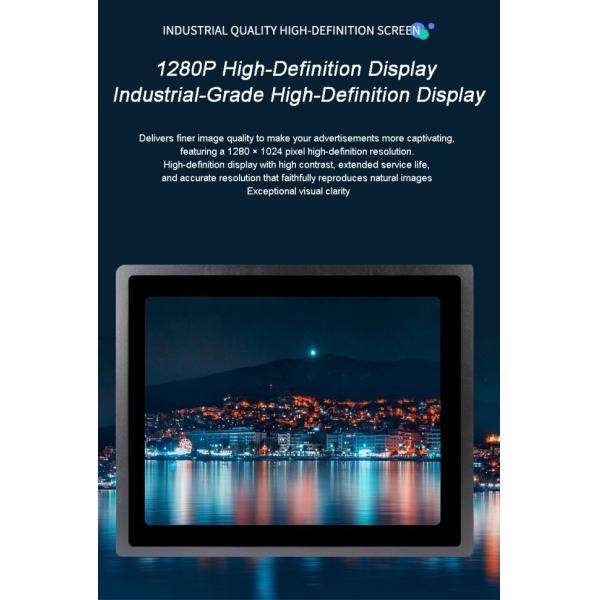 Panel Mount Fanless Touch Screen Pc 15 Inch 220 Cd/㎡ Ultra Thin