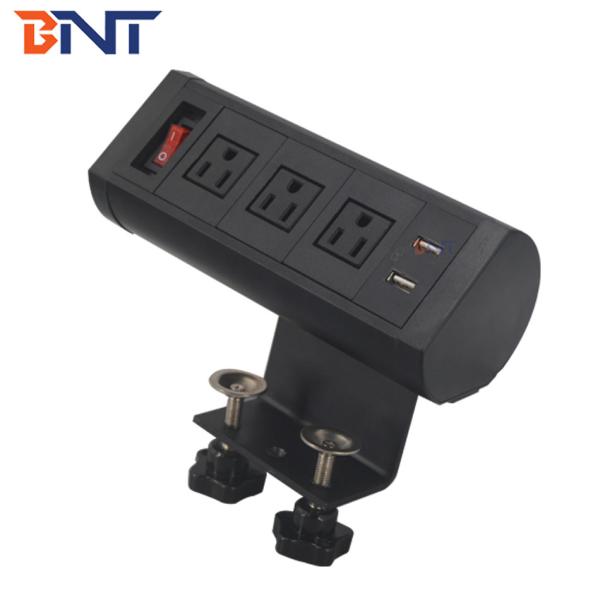 US popular new design for office room movable clamp on table power socket