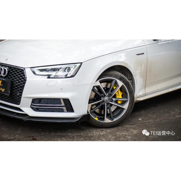 Front Big Brake Kit 4 Piston Caliper With 355x28mm Rotor BBK Auto Brake System For Audi A4L 18 Inch Car Rim