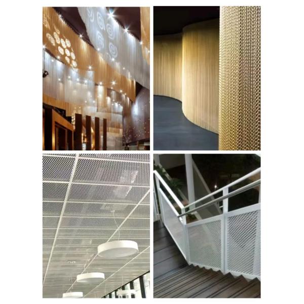 Customized Hot Sale Decorative Gold Metal Mesh Curtain