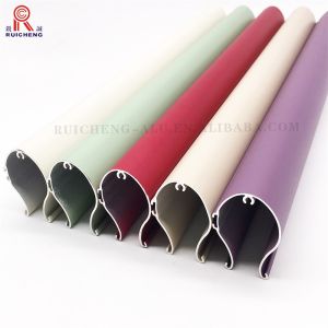 China Streamline Aluminum Curtain Track System 0.4mm Thickness Mill Finished wholesale